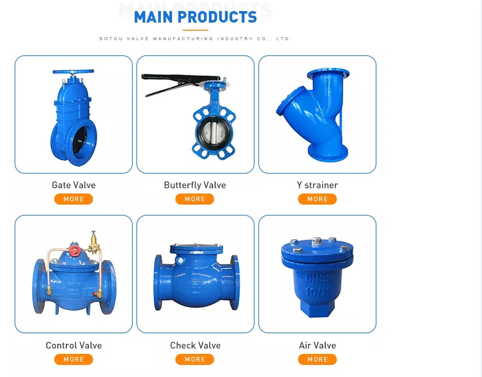 Ductile Iron Gate Valve Sluice Gate Btval Resilient Soft Seated Gate Valves, Anti-Theft, Magnetic Lock