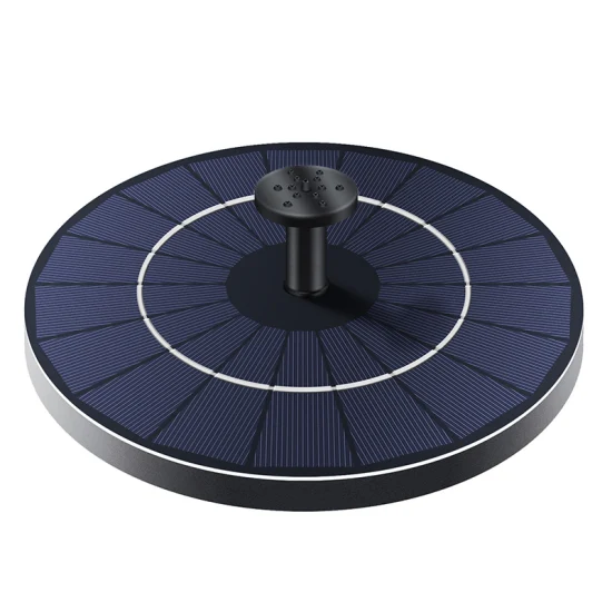 Baobiao 7 bicos 3.5W Mini flutuante próximo movido a energia solar lagoa pássaro banho jardim bomba de fonte submersível de água com luz LED RGB