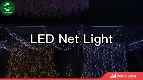 Luz de rede led luz de malha luz de corda de natal para palmeira ao ar livre casamento casa natal navidad evento de férias decoração de paisagem comercial